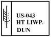 ISPM 15 US 043 Dunnage Stamp Logo