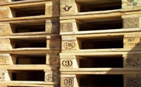 Stacks of Certified Euro Pallets